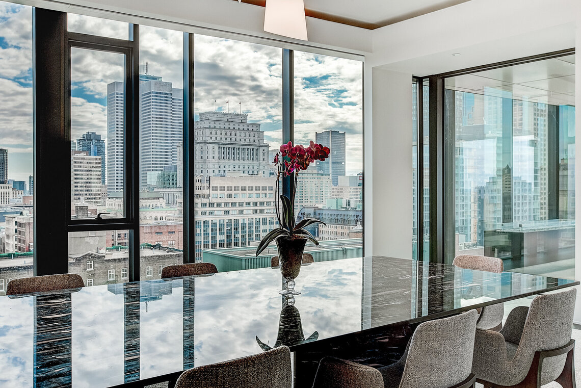 Montreal downtown luxury real estate project four season